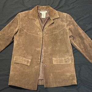 Jessica Holbrook Tan Suede Women's Jacket